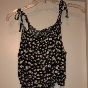 Brandy Melville Crop Flower Top